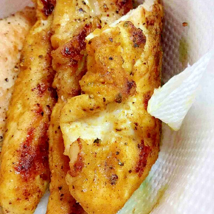 ささみのカレー粉揚げ レシピ 作り方 By 筋肉女子 楽天レシピ